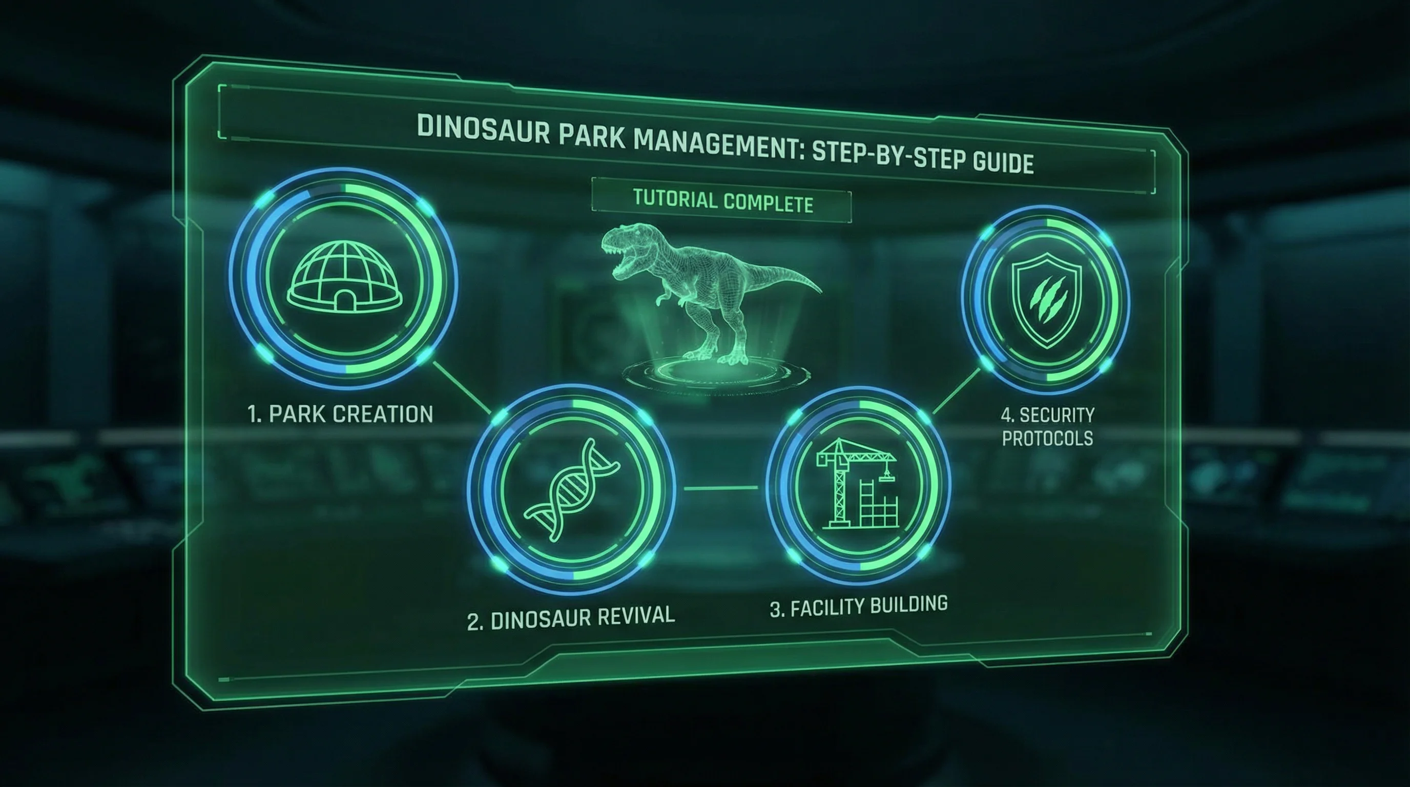 恐龙公园管理入门指南界面 - OD体育 新手教程